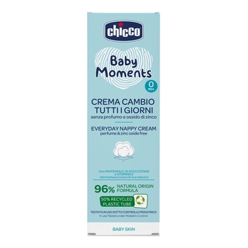 Крем защитный под подгузник Chicco Baby Moments с пантенолом, 100 мл (11641.00) - Pampik - 3