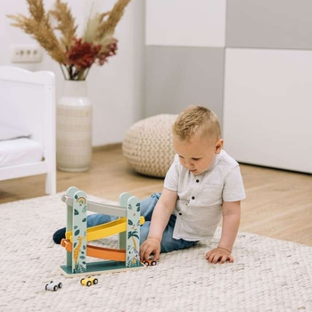 Деревянный мини-гараж с автомобилями FreeON (80654) - Pampik - 6