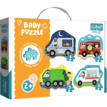Пазли Trefl Baby Classic Транспорт та професії - Pampik