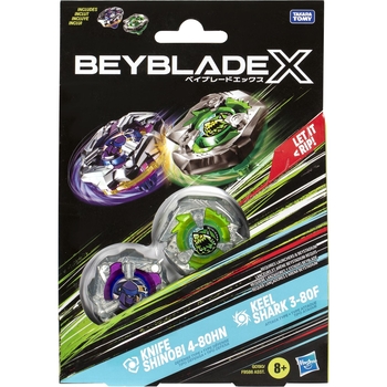 Набір іграшковий Hasbro Beyblade X Dual Pack Set з двох дзиґ (F9586_G0190) - Pampik - 3