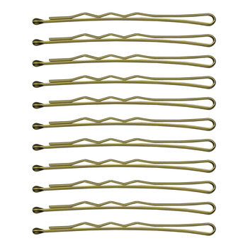 Набор фрезерных невидимок для волос SPL, 5.5 см, 24 шт., золотой (3022-0055) - Pampik - 4