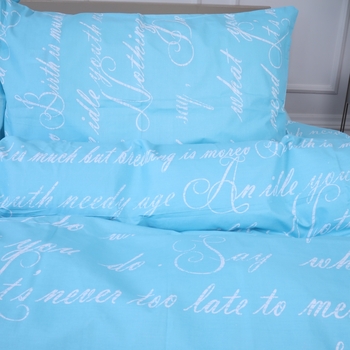 Комплект постельного белья MirSon Ranforce Elite 17-4744 Manuscript 110 х 140 см - Pampik - 2