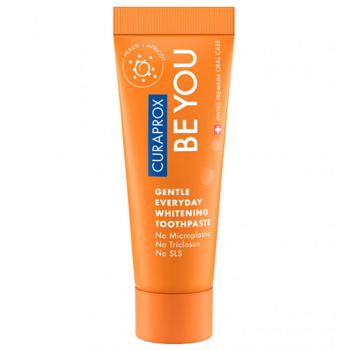 Зубна паста Curaprox Be You Відбілююча, Персик та абрикос, 10 мл - Pampik