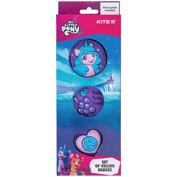 Набор бейджей на липучке Kite My Little Pony LP24-3012 3 шт. - Pampik