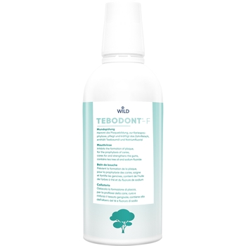 Ополіскувач ротової порожнини Dr. Wild Tebodont-F з олією чайного дерева та фторидом 500 мл - Pampik