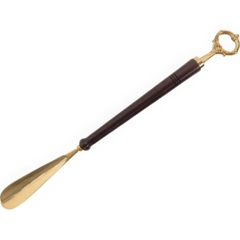 Ложка для взуття Elen Dekor латунь з чорною ручкою 52 см (874-037) - Pampik