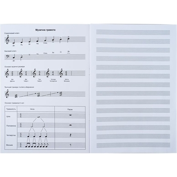 Зошит для нот Kite А4, 20 аркушів K24-404 - Pampik - 2