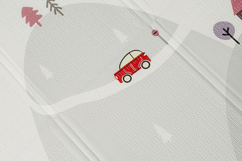 Дитячий килимок Poppet Карта світу та Гірська дорога двосторонній складний 200х150x1 см (PP028-150H) - Pampik - 7