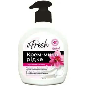 Рідке крем-мило iFresh Silk Orchid з протеїнами шовку, 300 мл - Pampik