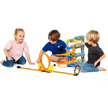 Іграшковий трек Molto з паркінгом та машинками (8410963234053) - Pampik - 3