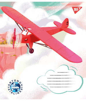 Набір зошитів Yes Антонов А5, в клітинку, 12 аркушів, 25 шт. (767427) - Pampik - 4