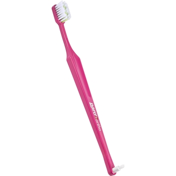 Зубна щітка Paro Swiss Ortho Brush ортодонтична з монопучковою насадкою рожева - Pampik