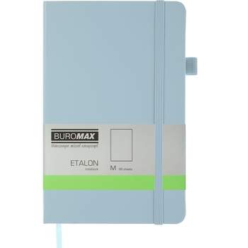 Книга записная Buromax Etalon без линовки 195х125 мм голубая 96 листов (BM.291060-14) - Pampik