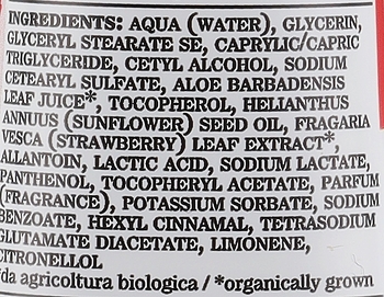 Крем для рук Bioearth Family Strawberry & Aloe Hand Cream 30 мл - Pampik - 2