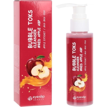 Кислородная пенка для умывания Eyenlip Bubble Toks Cleanser Red Apple 100 мл - Pampik