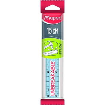 Лінійка Maped Study Unbreakable 15 см блакитна (MP.245310) - Pampik - 2