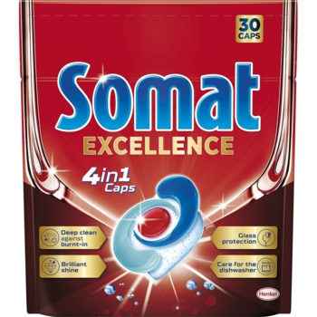 Капсули для посудомийної машини Somat Exellence, 30 шт. - Pampik