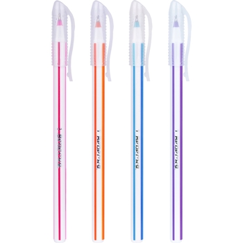 Ручка кулькова 1 Вересня Forum сині чорнила упаковка 30 шт. (411137) - Pampik