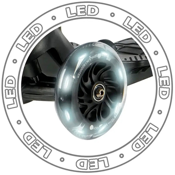 Самокат триколісний дитячий Qplay Sema Pro 5 в 1 Black (ST-004SemaProBlack) - Pampik - 5