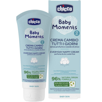 Крем защитный под подгузник Chicco Baby Moments с пантенолом, 100 мл (11641.00) - Pampik