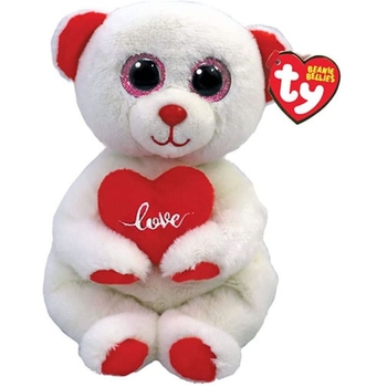 Дитяча іграшка м’яконабивна TY Beanie Bellies Біла ведмедиця Desi (41047) - Pampik