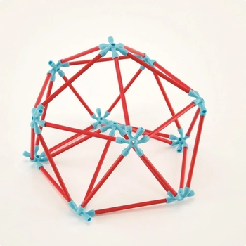 Конструктор Hape Flexistix Креативні фігури бамбуковий 133 деталі (E5565) - Pampik - 11