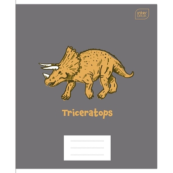 Набор тетрадей ученических Interdruk Premium Dino А5 в клетку 12 листов 4 шт. (354426-4) - Pampik