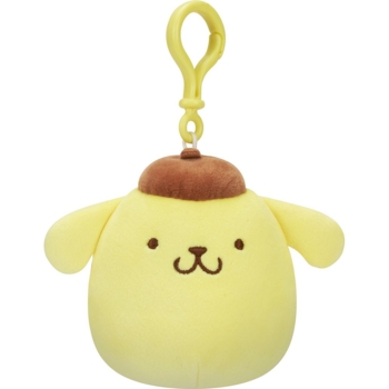 М'яка іграшка-брелок Squishmallows Hello Kitty Помпомпурин на кліпсі, 9 см (SQSN00273) - Pampik