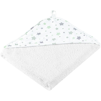 Куточок махровий Home line зірочки 90х90 см білий з зеленим і сірим (179696) - Pampik