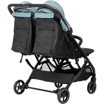 Коляска для дитини прогулянкова FreeON Active Twin чорна/зелена (49720) - Pampik - 5