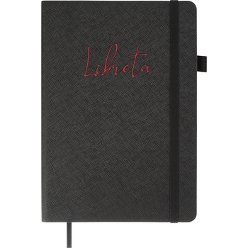 Блокнот деловой Buromax Libreta А5 96 л. в точку обложка искусственная кожа черный (BM.295317-01) - Pampik