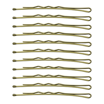 Набір фрезерних невидимок для волосся SPL, 6 см, 24 шт., золотий (3022-0060) - Pampik - 4