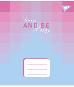 Набор тетрадей Yes Smile and be happy А5, в клетку, 18 листов, 25 шт. (767247) - Pampik - 2