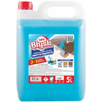 Универсальное средство для мытья полов SuperBlysk Ocean 5 л - Pampik