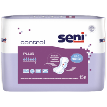 Прокладки урологічні Seni Control Plus, 15 шт. - Pampik