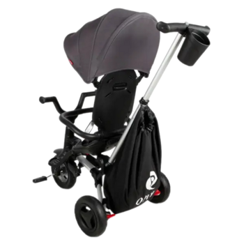 Велосипед складаний триколісний дитячий Qplay Nova+ Rubber Ultimate Black (S700-13Nova+UltimateBlack) - Pampik - 3