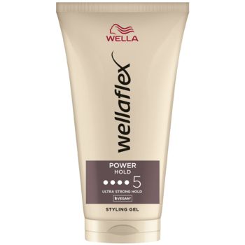 Гель Wellaflex Power Hold 5 для укладки волос, 150 мл - Pampik