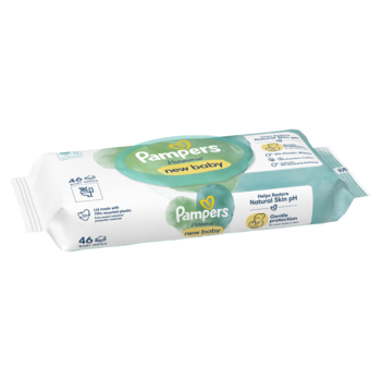 Дитячі вологі серветки Pampers Harmonie New Baby, 46 шт. - Pampik - 3