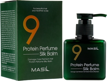 Незмивний бальзам з протеїнами для пошкодженого волосся Masil 9 Protein Perfume Silk Balm 180 мл - Pampik - 2