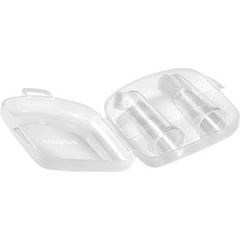 Зубная щеточка BabyOno с массажем для десен, на пальчик, 2 шт., прозрачный - Pampik - 2