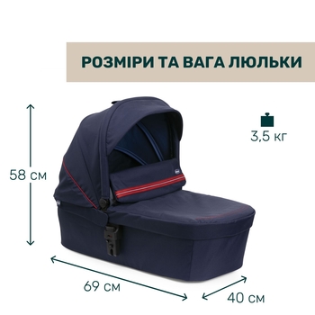 Коляска 2 в 1 Chicco Seety синя (87097.79.01) - Pampik - 3