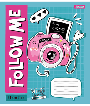 Набор тетрадей 1 Вересня Follow me А5, в линию, 12 листов, 25 шт. (767219) - Pampik - 2