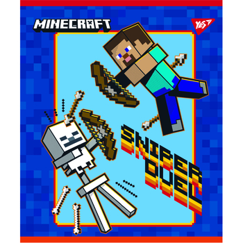 Набор тетрадей Yes Minecraft А5 в клетку 12 листов 10 шт. (766796) - Pampik