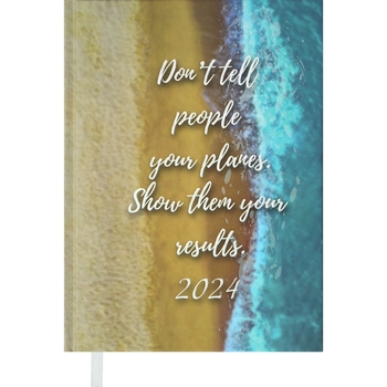 Ежедневник датированный Buromax Posh 2024 A5 бирюзовый (BM.2118-06) - Pampik