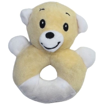 Игрушка развивающая Lindo с мягким кольцом Мишка (F 1021) - Pampik
