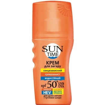 Крем для засмаги Біокон Sun Time Суперзахист SPF 50+ 150 мл - Pampik