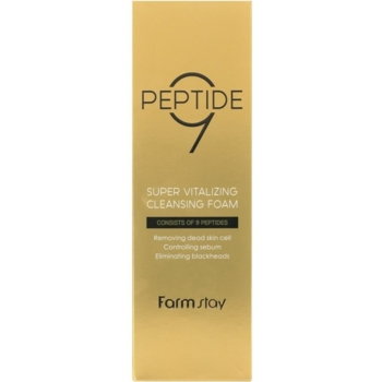 Пенка для умывания FarmStay Peptide 9 Super Vitalizing Cleansing Foam 180 мл - Pampik - 3