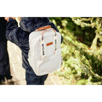 Рюкзак дитячий Childhome Mini Club canvas off white (CWKIDSCOW) - Pampik - 10
