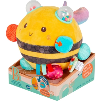 Сенсорная мягкая игрушка Battat Пчелка Пушистик Дзиж (BX2037Z) - Pampik - 5