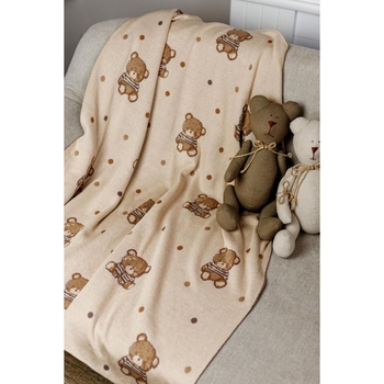 Плед Прованс Тедді 90х100 см бежевий (33718) - Pampik - 6